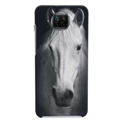 Coque Xiaomi Mi 10T Tete de Cheval Noir et Blanc - MaCoquePerso