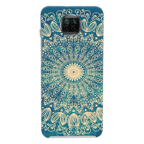 Coque pour Xiaomi Mi 10T Blue organic boho mandala - MaCoquePerso