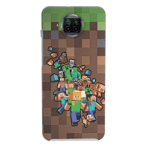 Coque Telephone Xiaomi Mi 10T Minecraft creeper forest - MaCoquePerso
