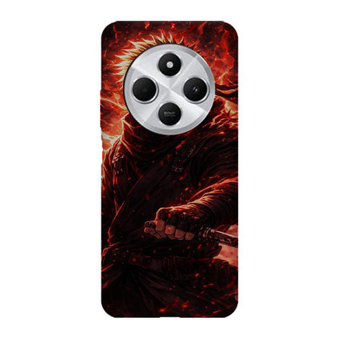 Coque personnalisée manga made in France pour téléphones Xiaomi design Ninja enflammé