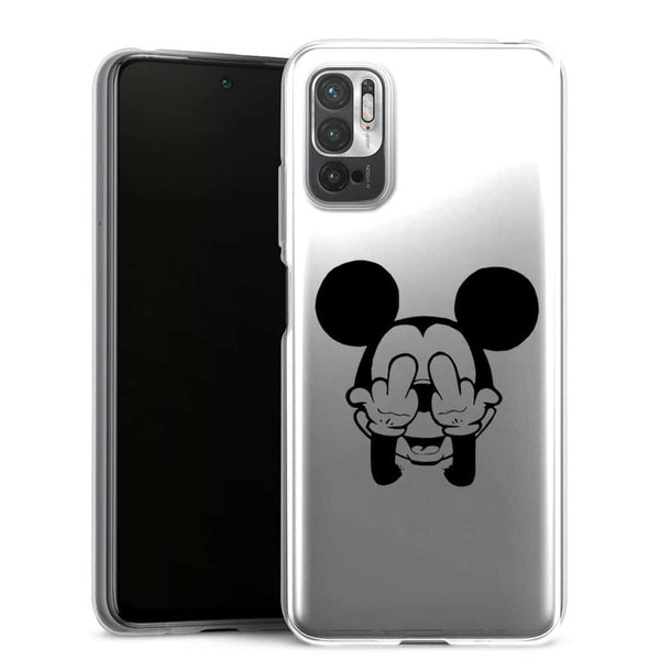 Coque téléphone Xiaomi Note 10 5G Doigt d'honneur Fuck the Mouse