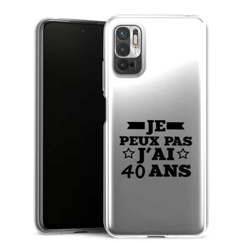 Coque de smartphone Xiaomi Note 10 5G J'ai 40 ans