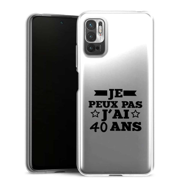 Coque de smartphone Xiaomi Note 10 5G J'ai 40 ans