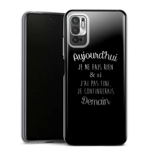 Coque Xiaomi Note 10 5G Aujourd'hui je ne fais rien