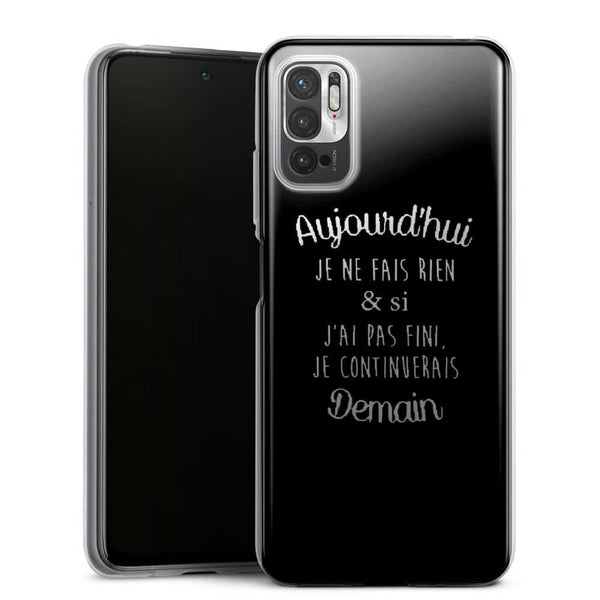 Coque Xiaomi Note 10 5G Aujourd'hui je ne fais rien