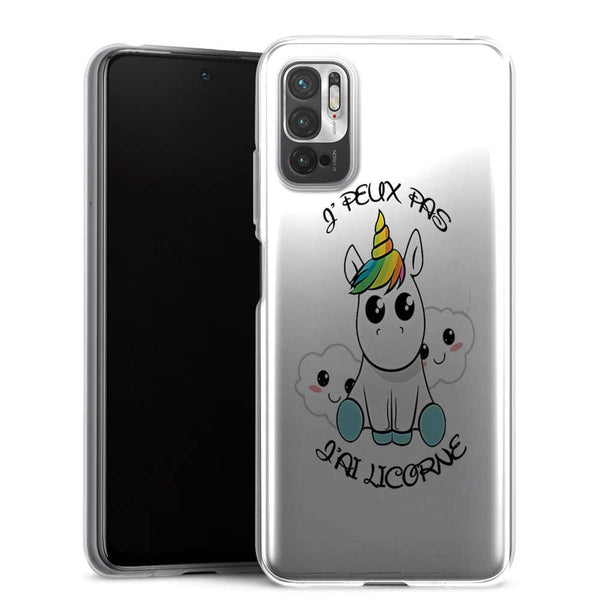 Coque Xiaomi Note 10 5G Je Peux pas j'ai Licorne