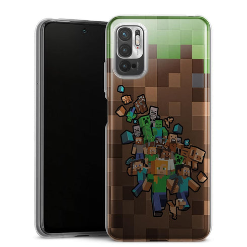 Coque Telephone Xiaomi Note 10 5G Minecraft creeper forest