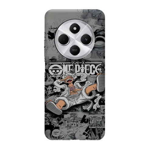 One Piece Luffy Gear 5 Noir et Blanc | Coque Xiaomi