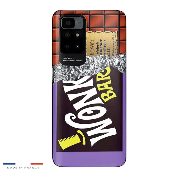 Coque Xiaomi Redmi 10 Billet dor de Wonka au chocolat