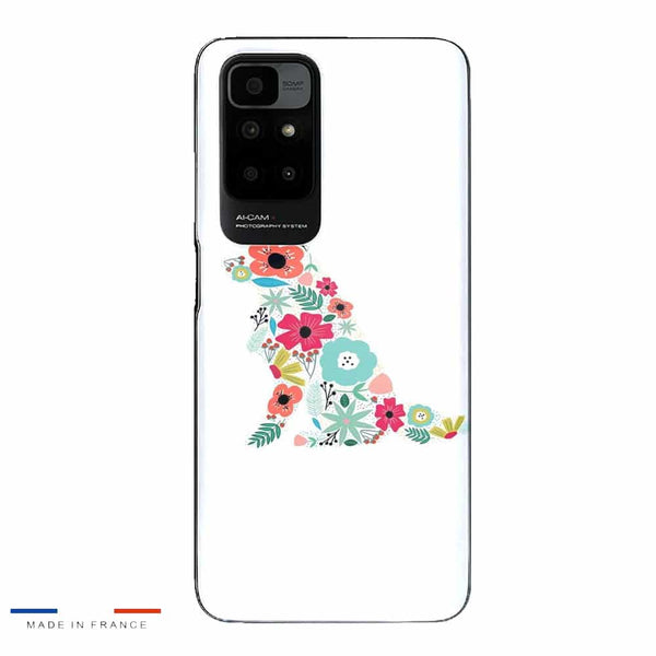 Coque Xiaomi Redmi 10 Border Collie floral