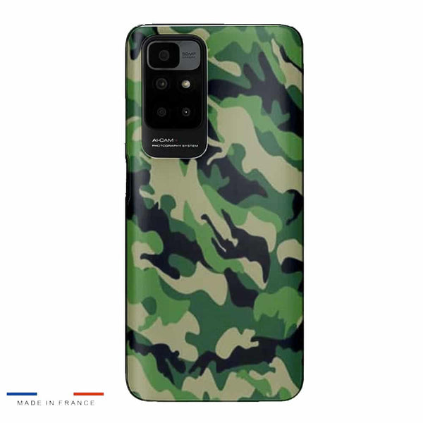 Coque de telephone Xiaomi Redmi 10 Camouflage Militaire Vert