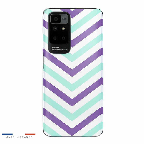 Coque Xiaomi Redmi 10 Chevrons Azteque Violet