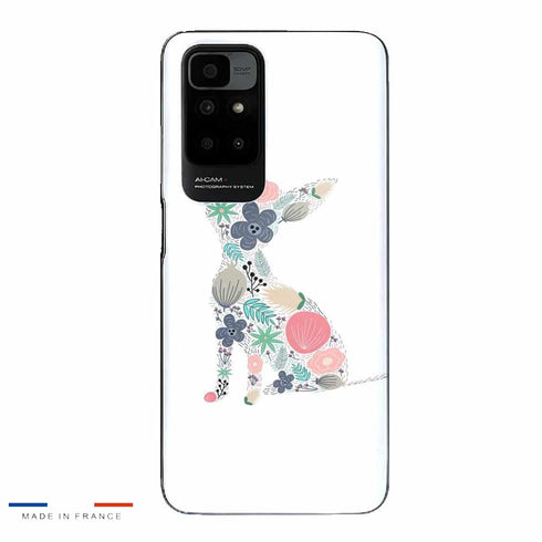 Coque Xiaomi Redmi 10 Chihuahua floral
