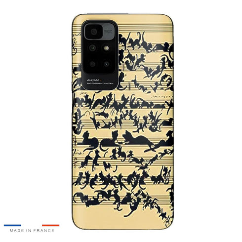 Coque Oppo A16 Clef musicale pour chat