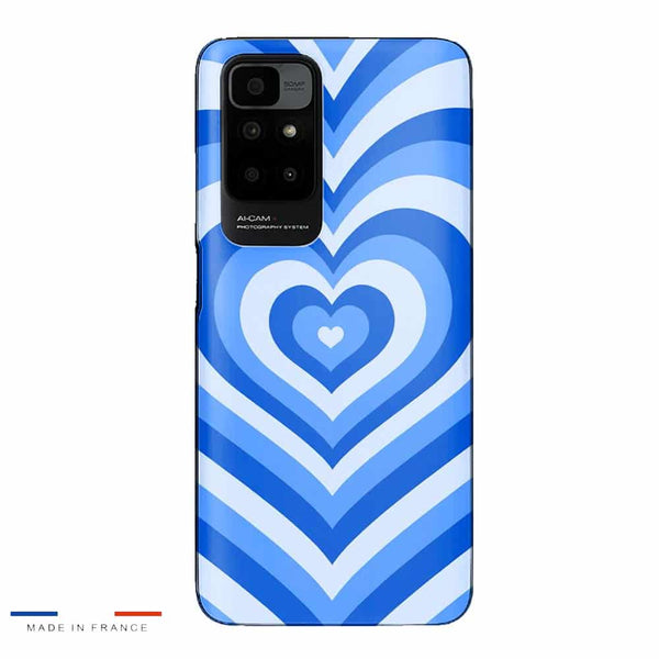 Coque Xiaomi Redmi 10 Coeur Bleu Infini