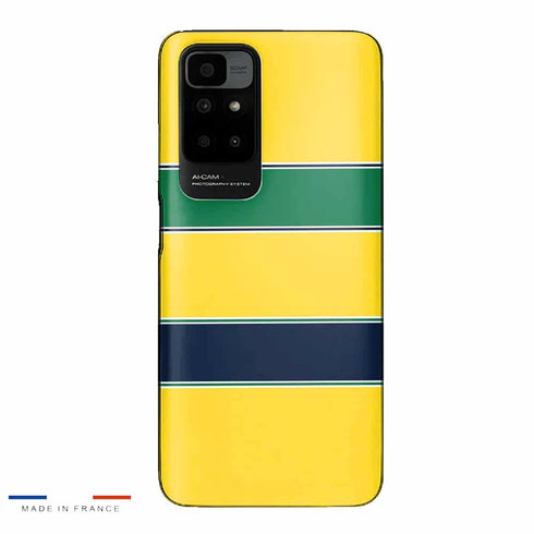 Coque Telephone Xiaomi Redmi 10 Conception Casque Jaune