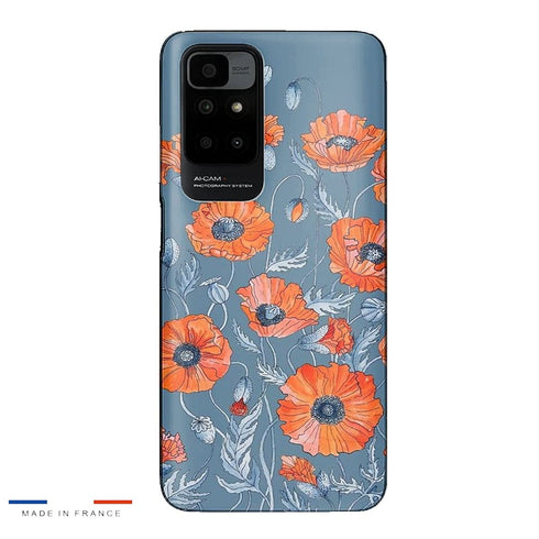 Coque Xiaomi Redmi 10 Coquelicots floral botanical art