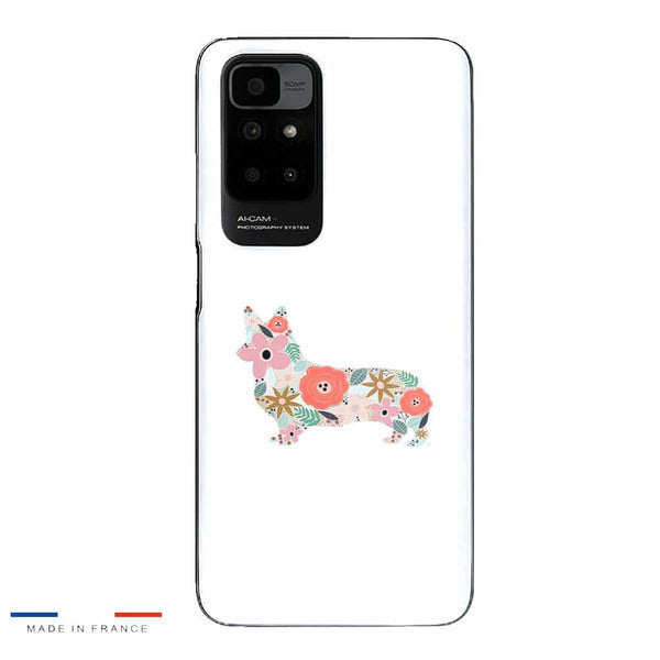 Coque Xiaomi Redmi 10 floral corgi