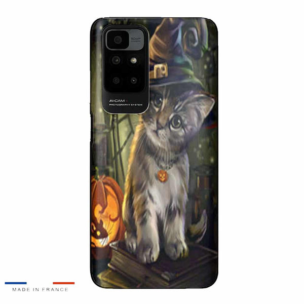 Coque Oppo A16 Halloween Cat