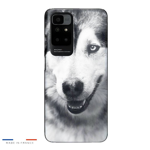 Coque Xiaomi Redmi 10 Husky aux Yeux Clairs