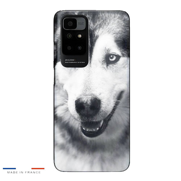 Coque Xiaomi Redmi 10 Husky aux Yeux Clairs