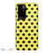 Coque Xiaomi Redmi 10 Jaune à Pois Noirs