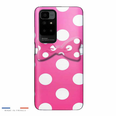 Coque Xiaomi Redmi 10 Minnie Noeud Rose