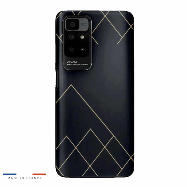 Coque Xiaomi Redmi 10 Noir pierre sarcelle profonde