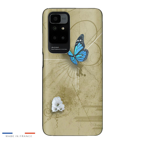 Coque Oppo A16 Papillon Bleu