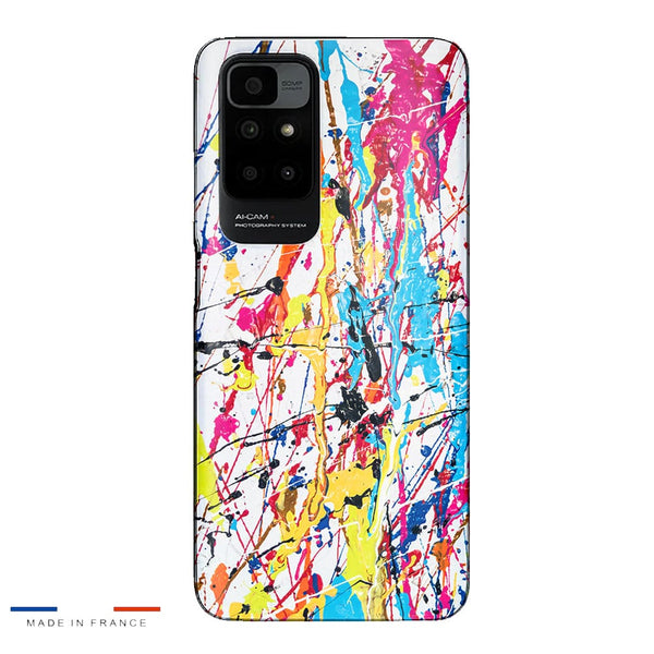 Coque Xiaomi Redmi 10 Splash Paint Arc en ciel