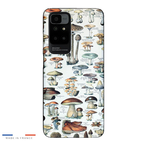 Coque Xiaomi Redmi 10 Tableau des champignons comestibles vintage