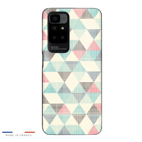 Coque Xiaomi Redmi 10 Triangles Vintage