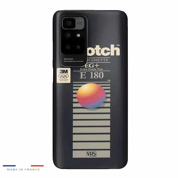 Coque originale Xiaomi Redmi 10 VHS Scotch E180