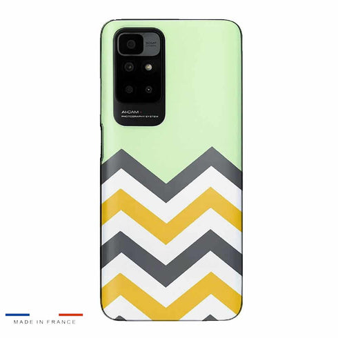 Coque Xiaomi Redmi 10 originale Zig Zag Menthe