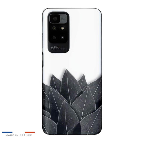 Coque Xiaomi Redmi 10 Black Leaves