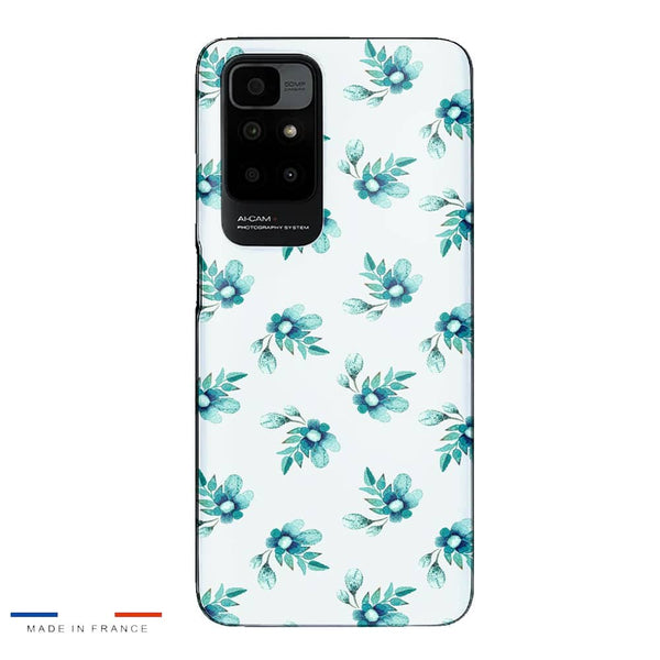 Coque Xiaomi Redmi 10 Blue Flowers
