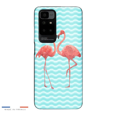 Coque Xiaomi Redmi 10 Flamingo love