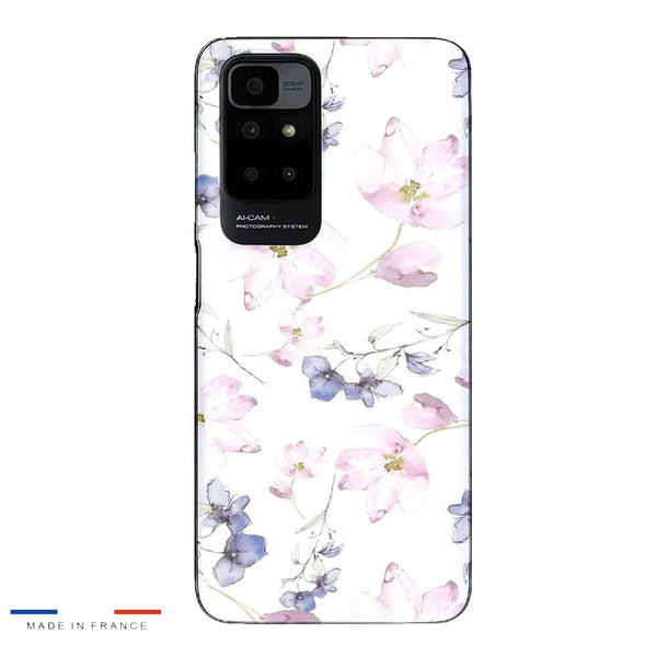 Coque Xiaomi Redmi 10 fleurs aquarelles