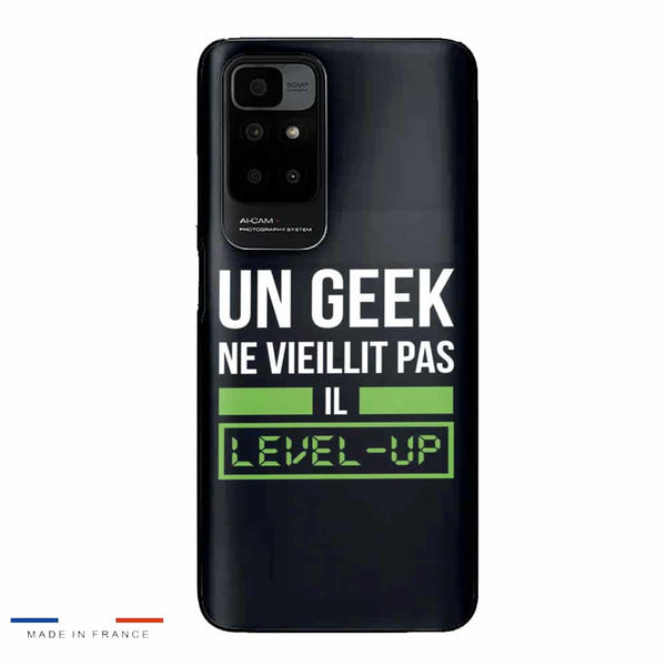 Coque Xiaomi Redmi 10 Un Geek Ne vieillit pas il Level Up