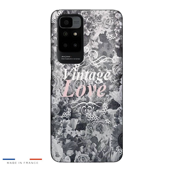 Coque Xiaomi Redmi 10 Vintage love in black and white