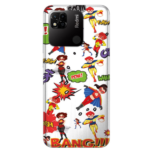 Coque Xiaomi Redmi 10 Super Hero Blanc | Redmi 10A, 10C - XIAOMI REDMI 10A