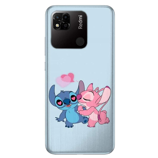 Coque Xiaomi Redmi 10 Stitch angel love heart pink - XIAOMI REDMI 10A