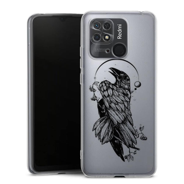 Coque Xiaomi Redmi 10 Raven crow tattoo - XIAOMI REDMI 10A