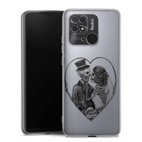 Coque Xiaomi Redmi 10 Skull wedding sugar