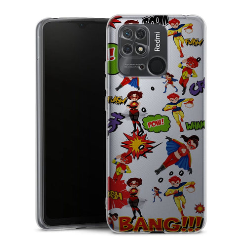 Coque Xiaomi Redmi 10 Super Hero Blanc | Redmi 10A, 10C - XIAOMI REDMI 10C