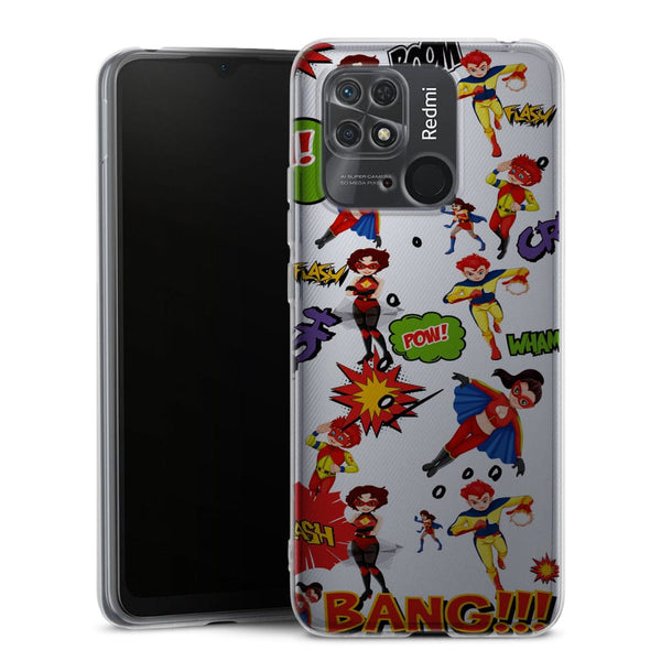 Coque Xiaomi Redmi 10 Super Hero Blanc | Redmi 10A, 10C - XIAOMI REDMI 10C