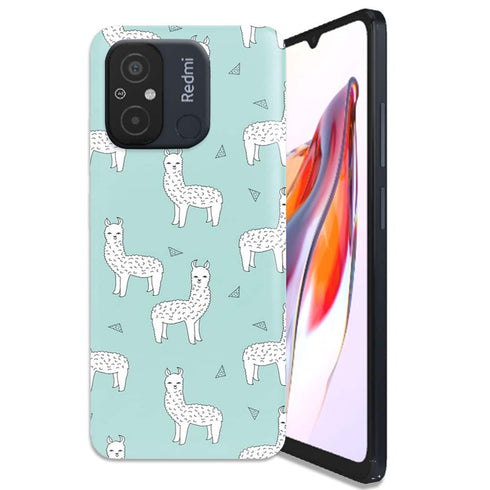 Coque Xiaomi 12C Alpaga Menthe
