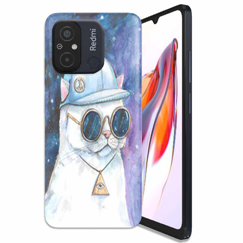 Coque Xiaomi Redmi 12C Chat Hipster