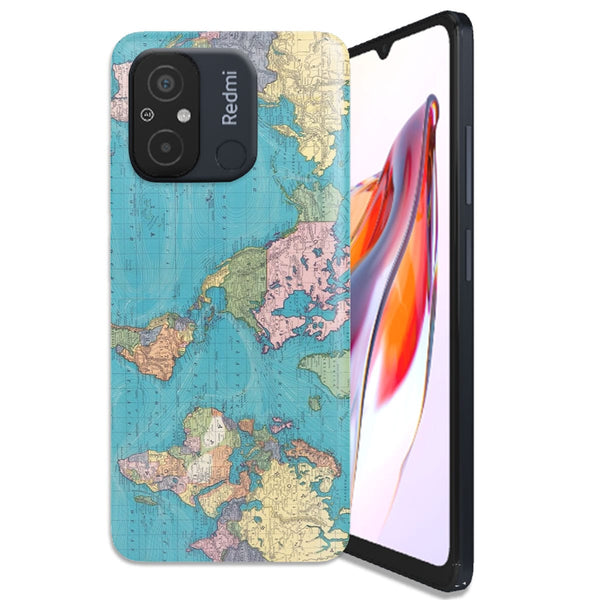 Coque Xiaomi 12C Carte vintage du monde (1897)