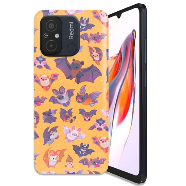 Coque Xiaomi 12C Chauve souris jaune